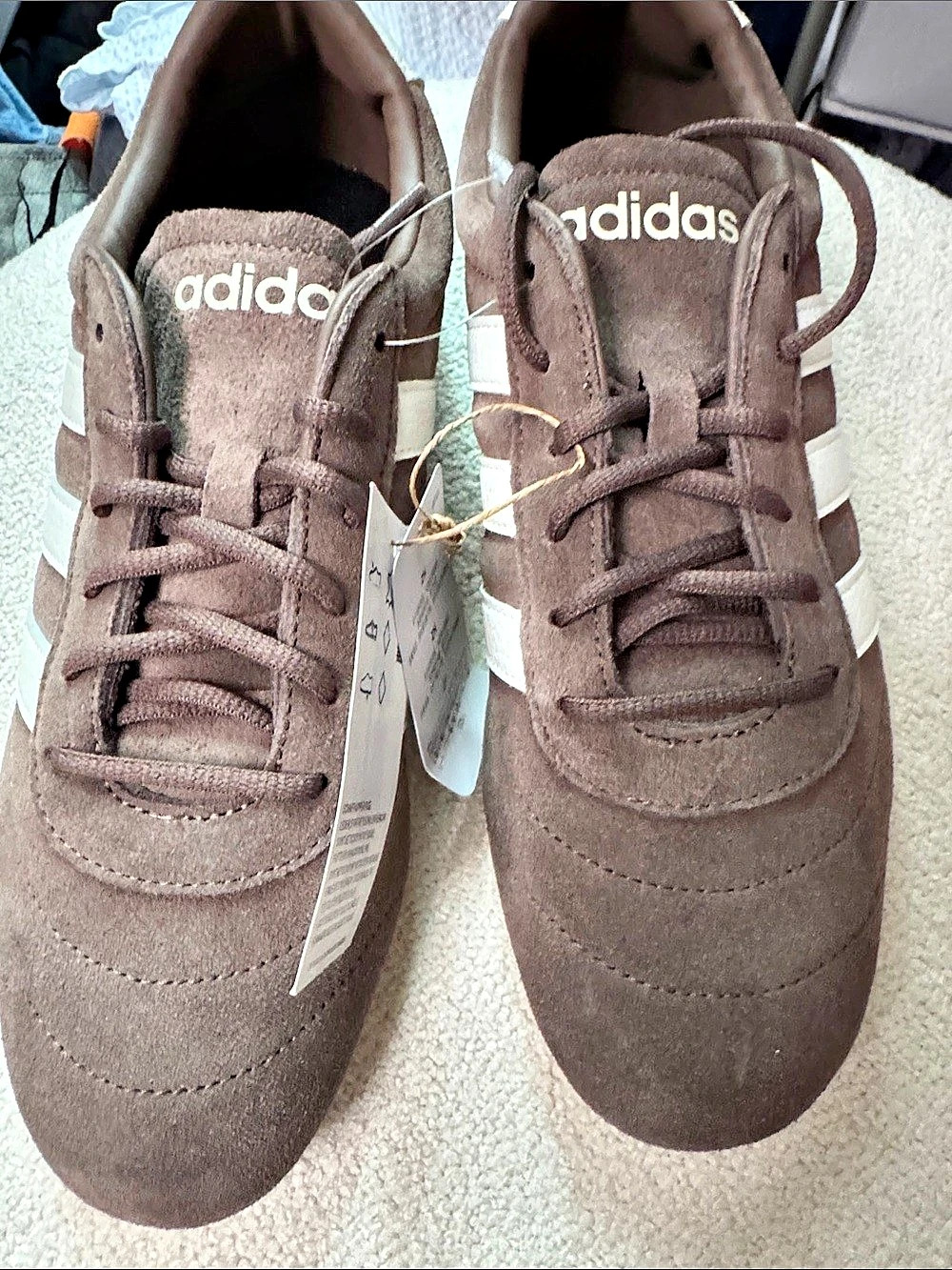 Adidas Grand Court LO Sneakers in Brown & White US 8.5 D- NWT